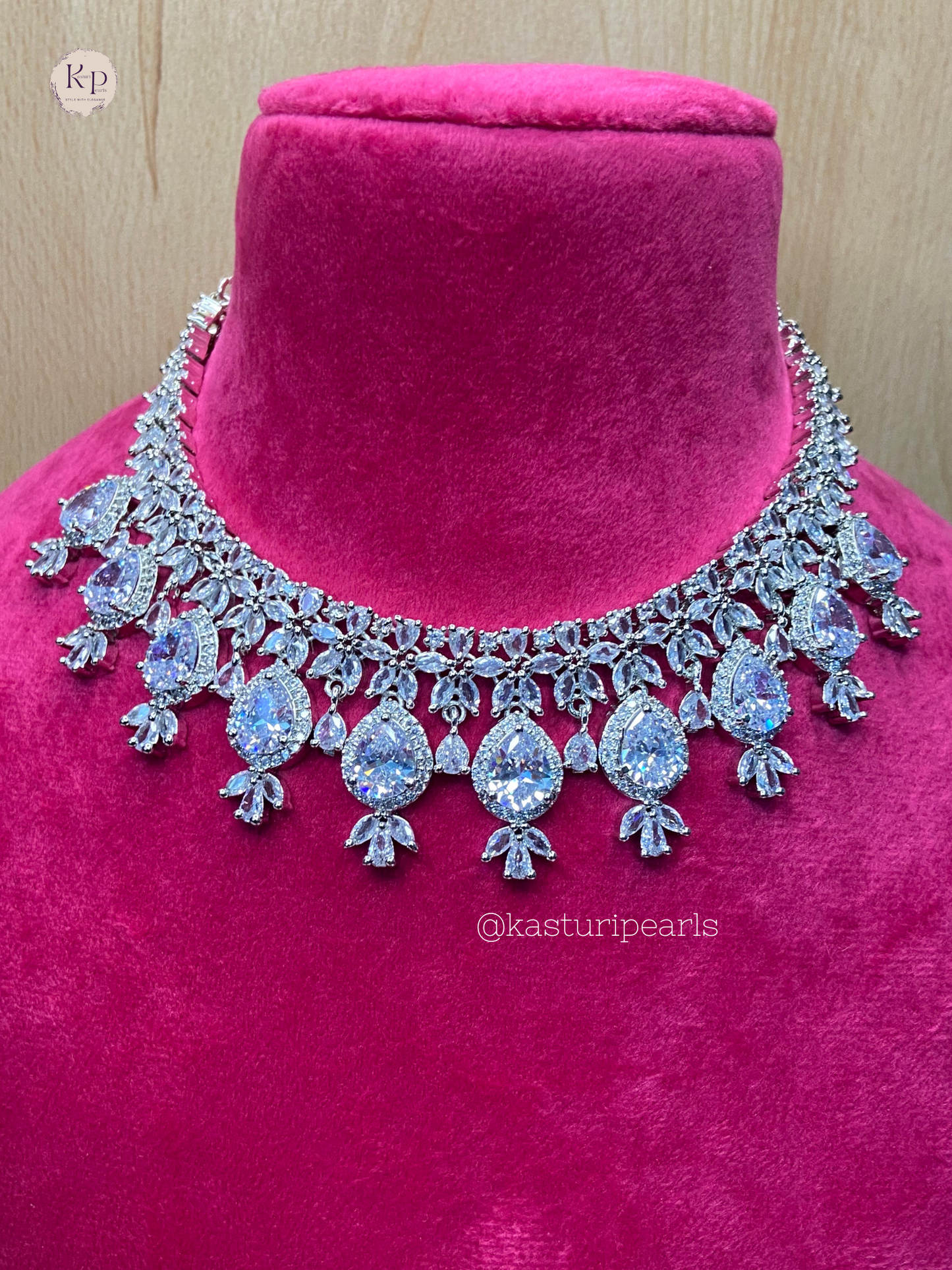 Minti American diamond Neckset