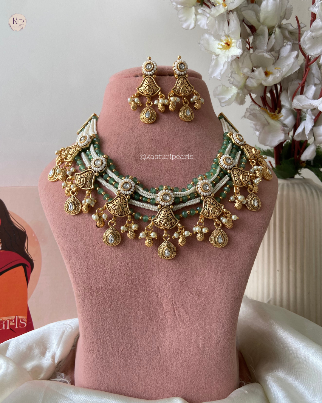 Mohini Antique Copper Necklace Set