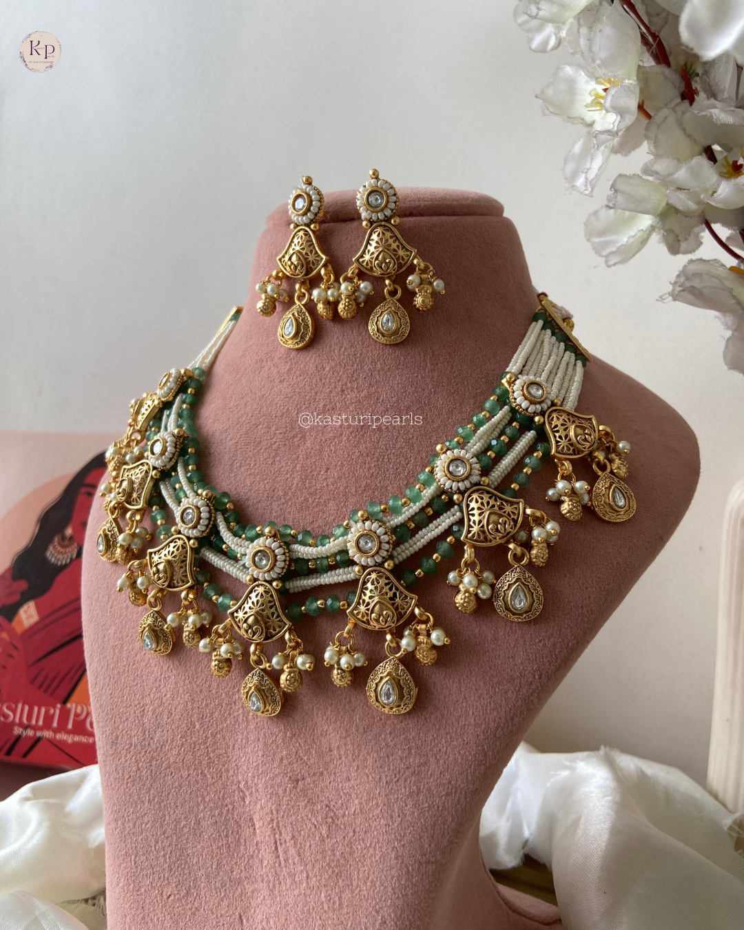 Mohini Antique Copper Necklace Set