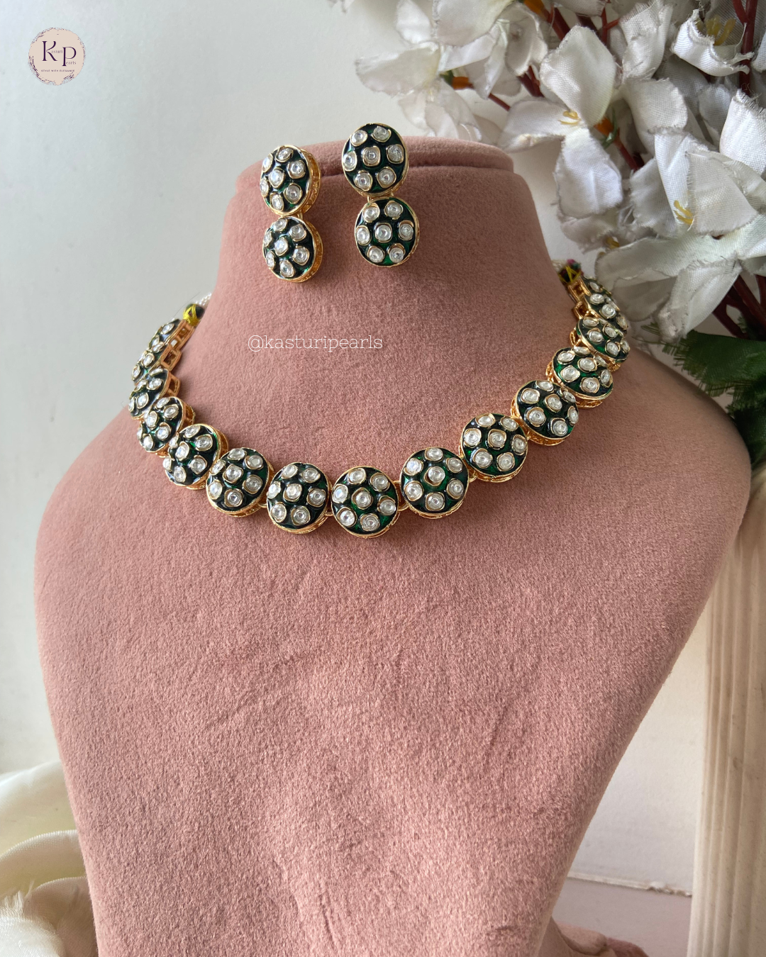 Naina Ivory Polki Kundan Necklace set