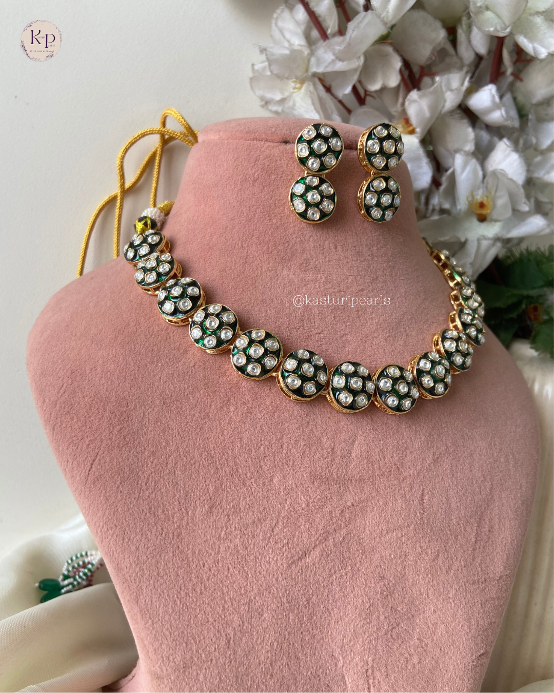 Naina Ivory Polki Kundan Necklace set