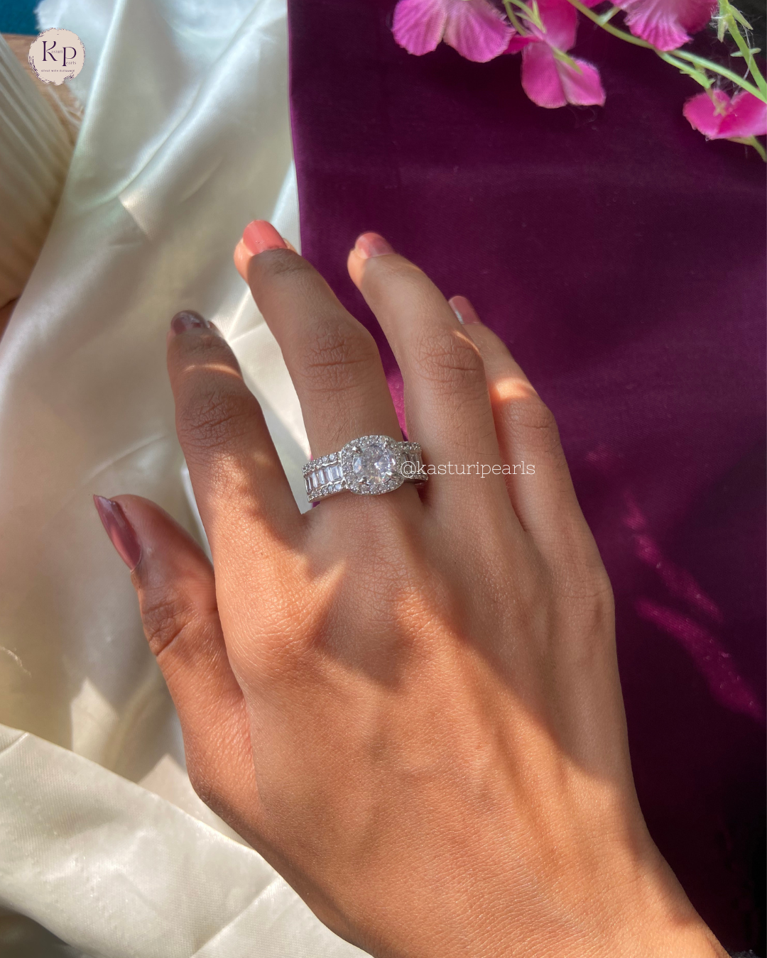 Nancy American Diamond Ring