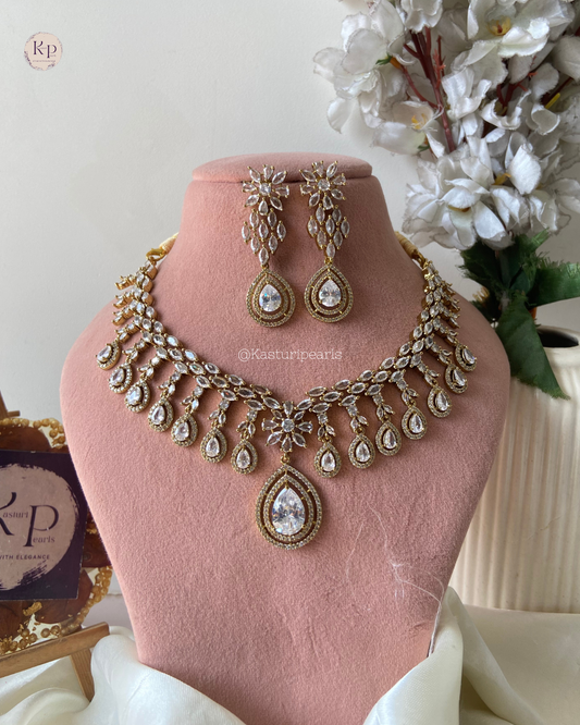 Natasha Ad in Mehndi Polish Neckset