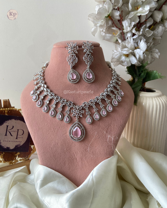 Natasha Pink Ad Necklace
