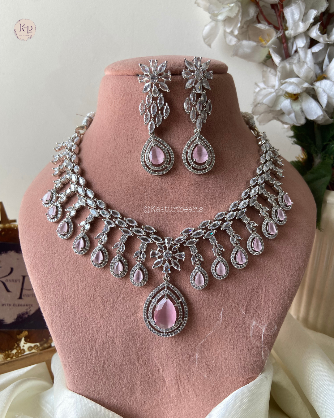 Natasha Pink Ad Necklace