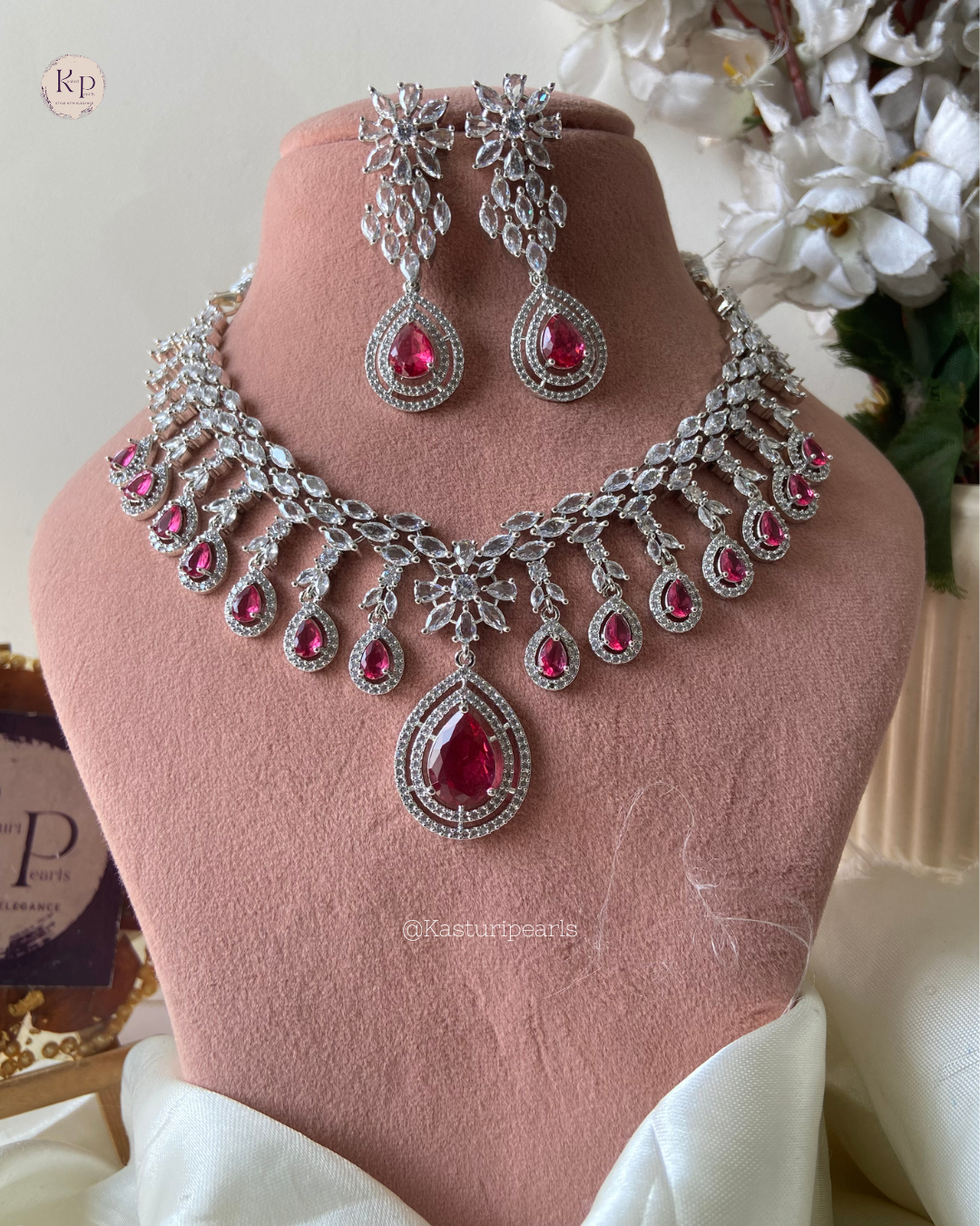 Natasha Ruby AD Necklace set