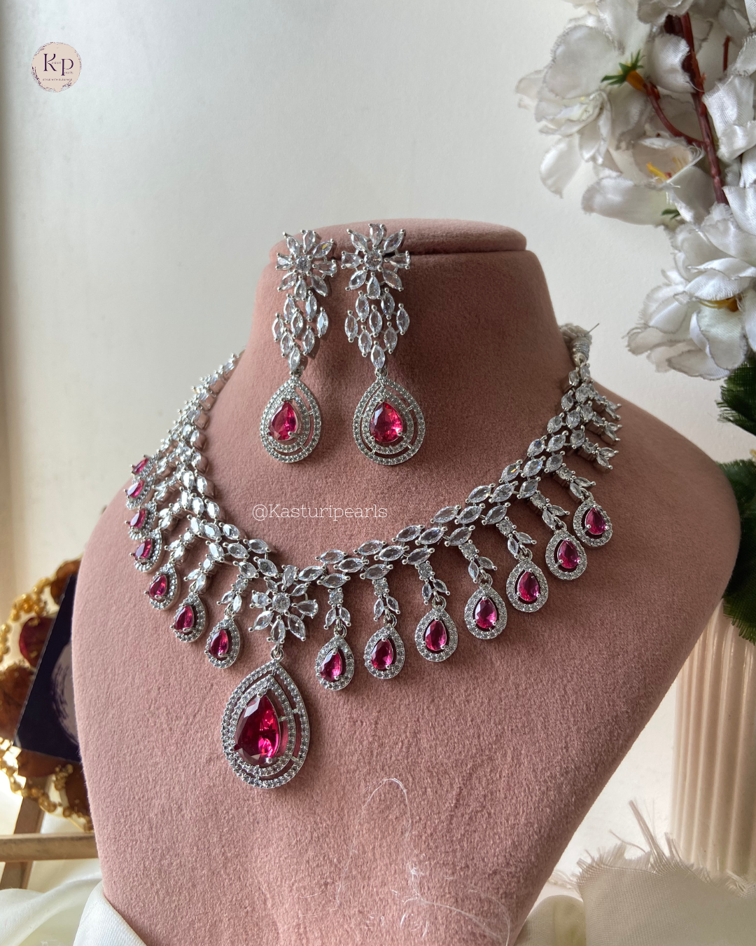 Natasha Ruby AD Necklace set