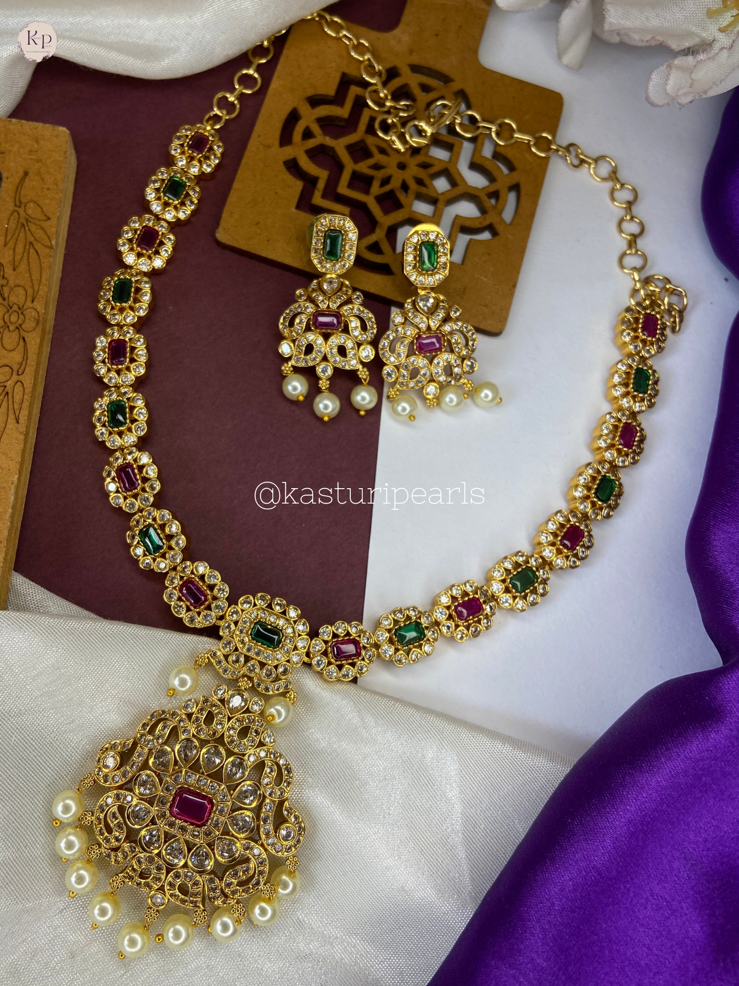 Navratna Temple Jewelry