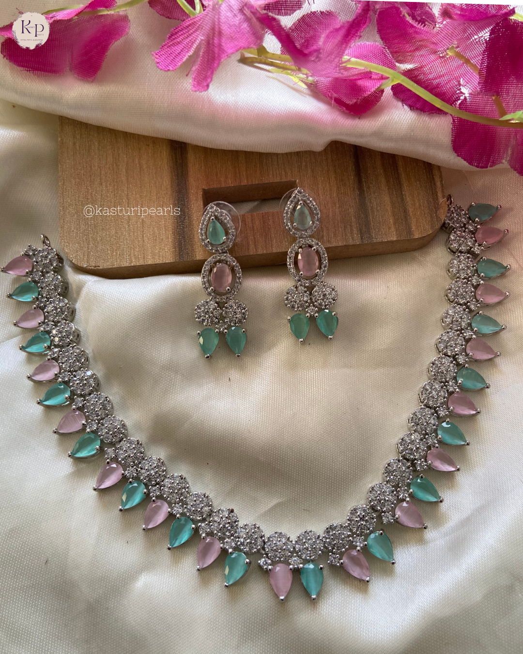 Neelam Multi American Diamond Neckset