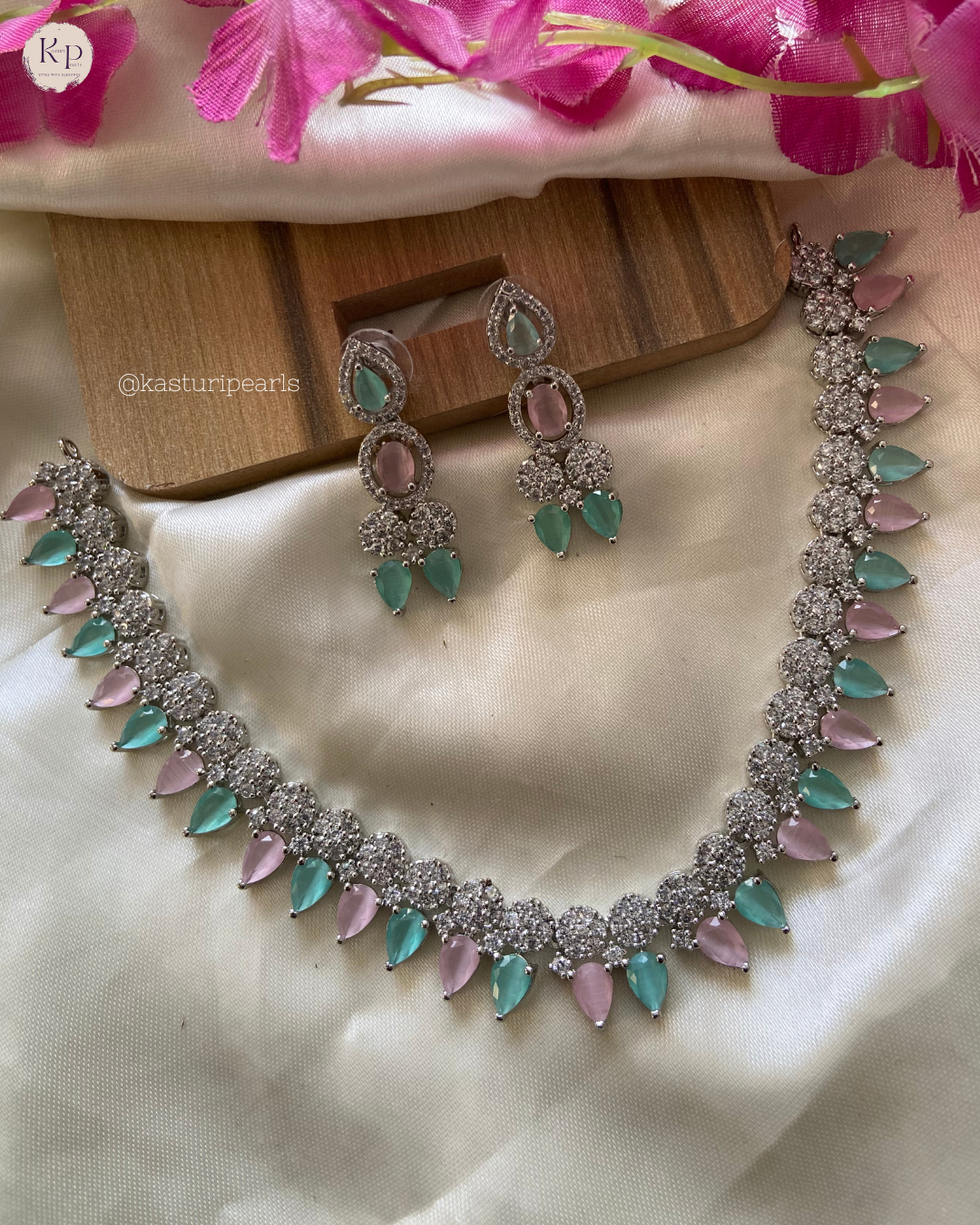 Neelam Multi American Diamond Neckset