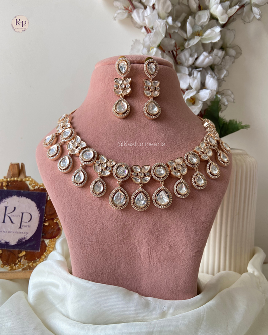 Neetu Moisannite Kundan Neckset