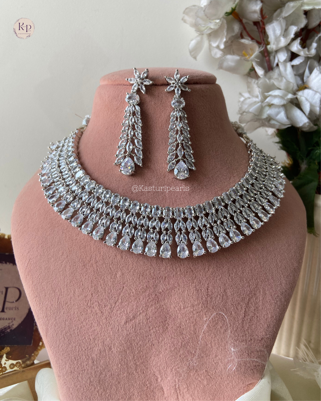 Nishika AD Necklace set