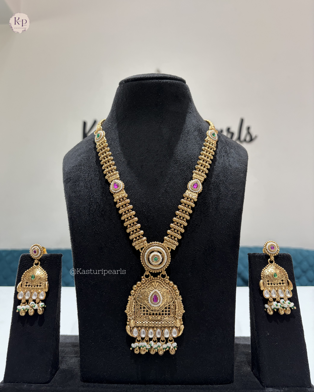 Nishtha Antique Heritage long Neckset
