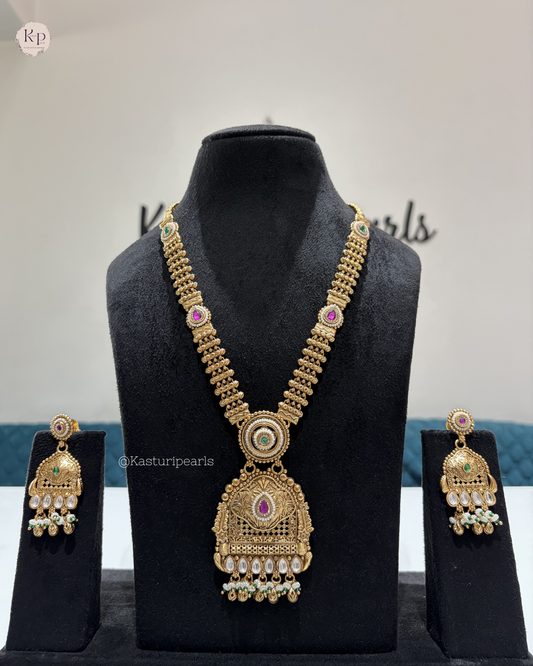Nishtha Antique Heritage long Neckset