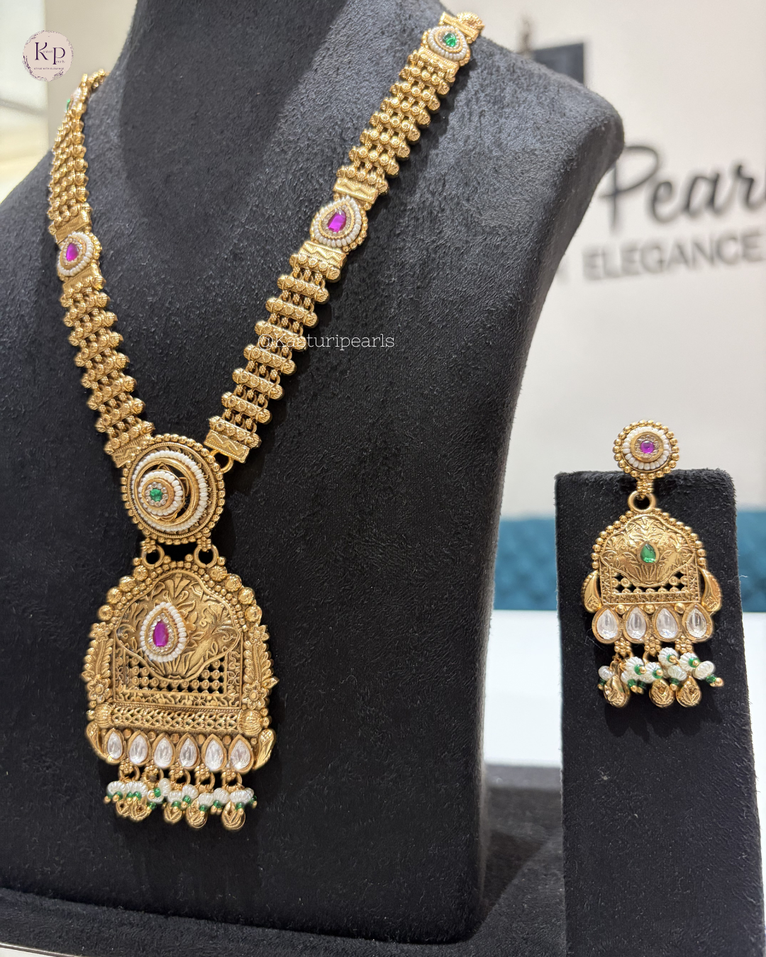 Nishtha Antique Heritage long Neckset
