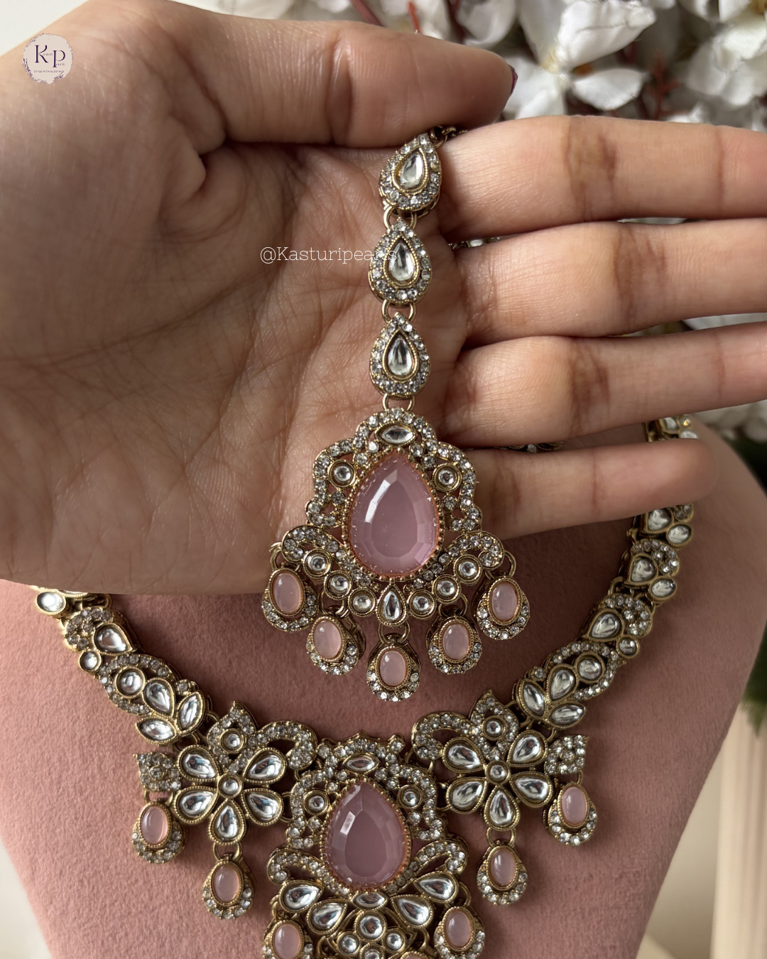 Nitya Mehendi Polish Kundan Neckset