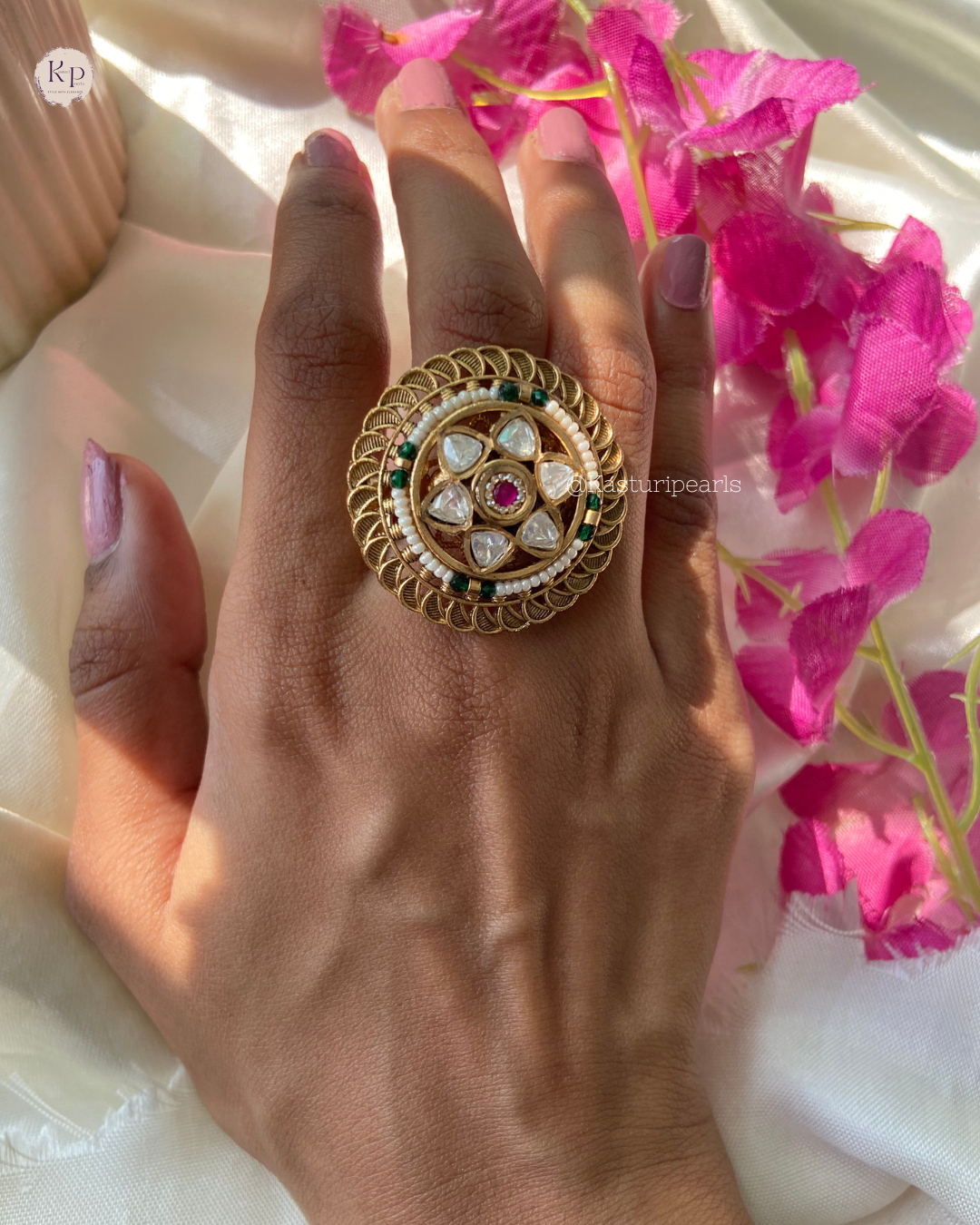 Pragya Antique Copper Ring