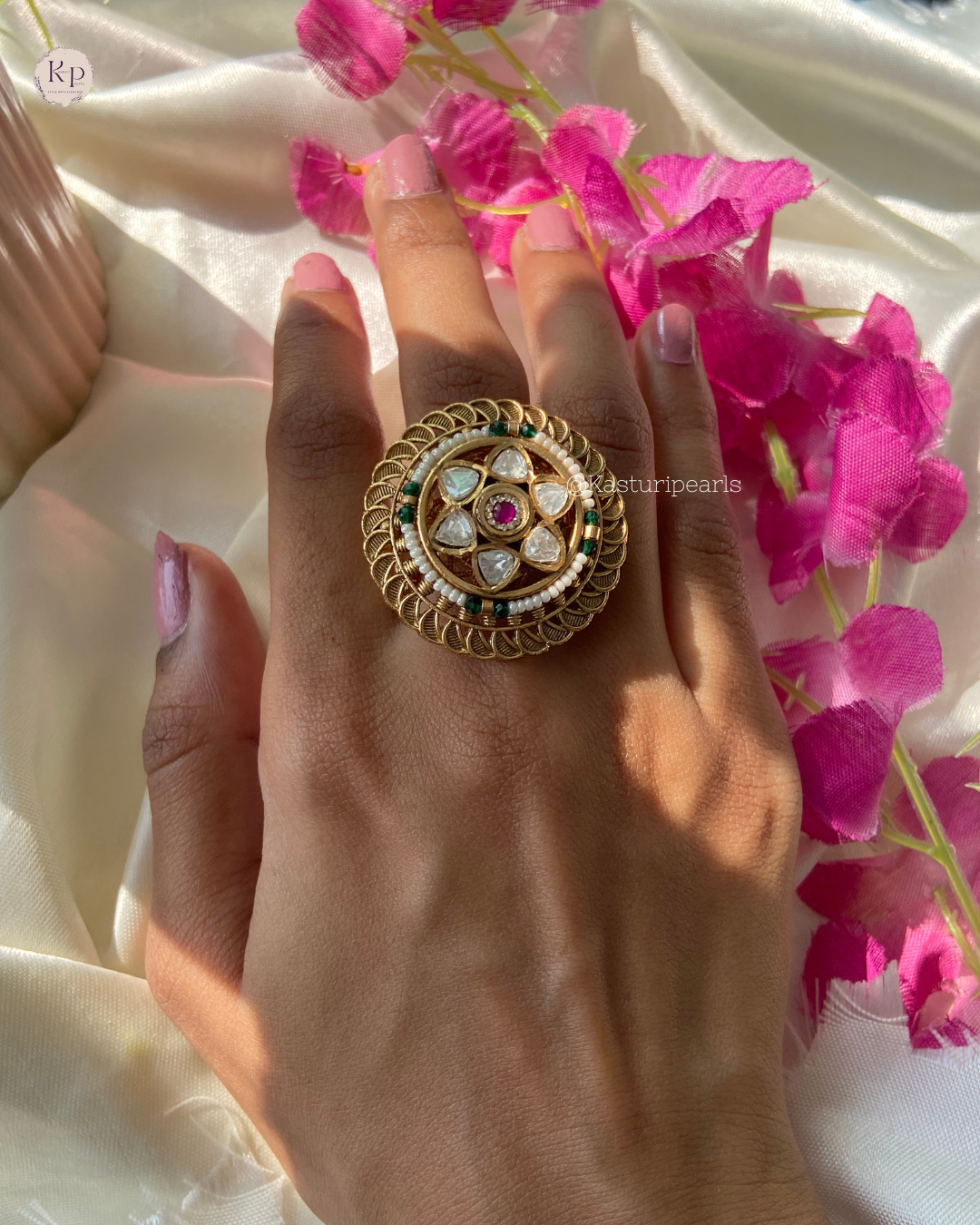 Pragya Antique Copper Ring