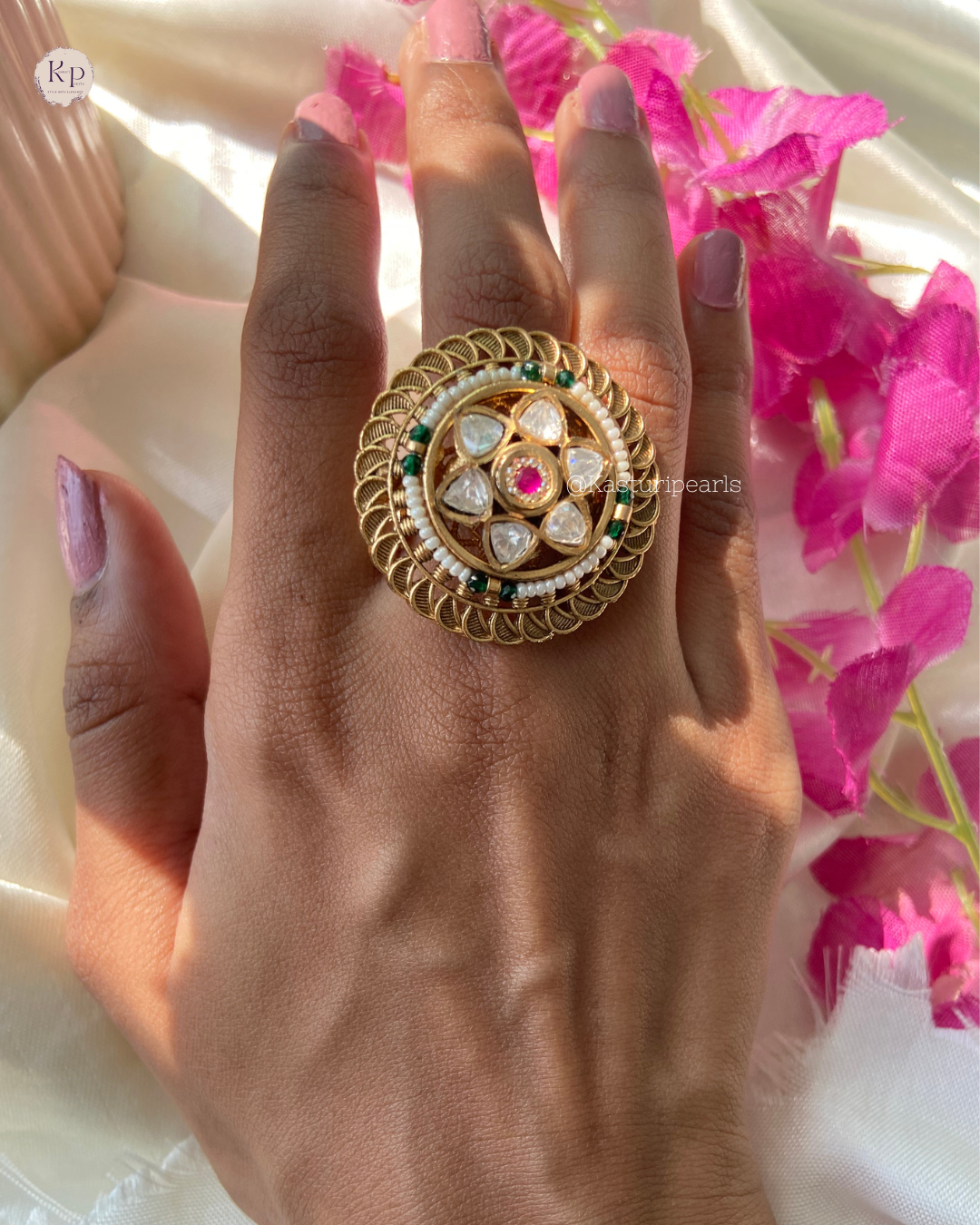 Pragya Antique Copper Ring