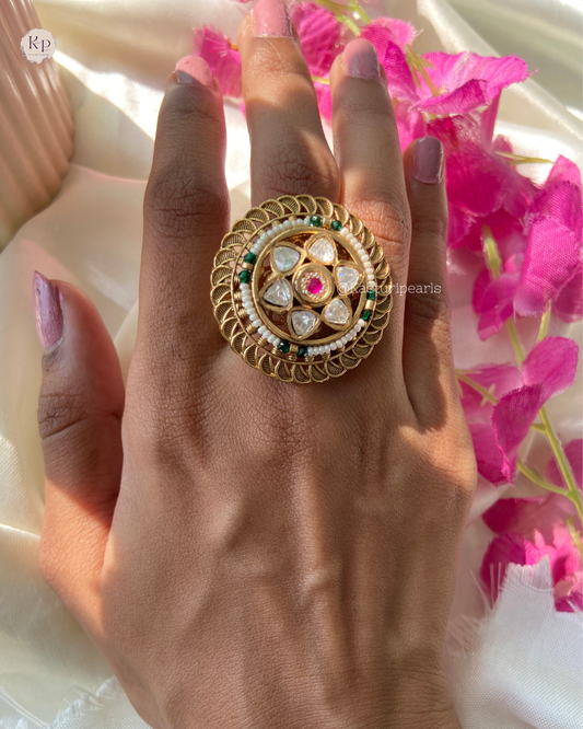 Pragya Antique Copper Ring