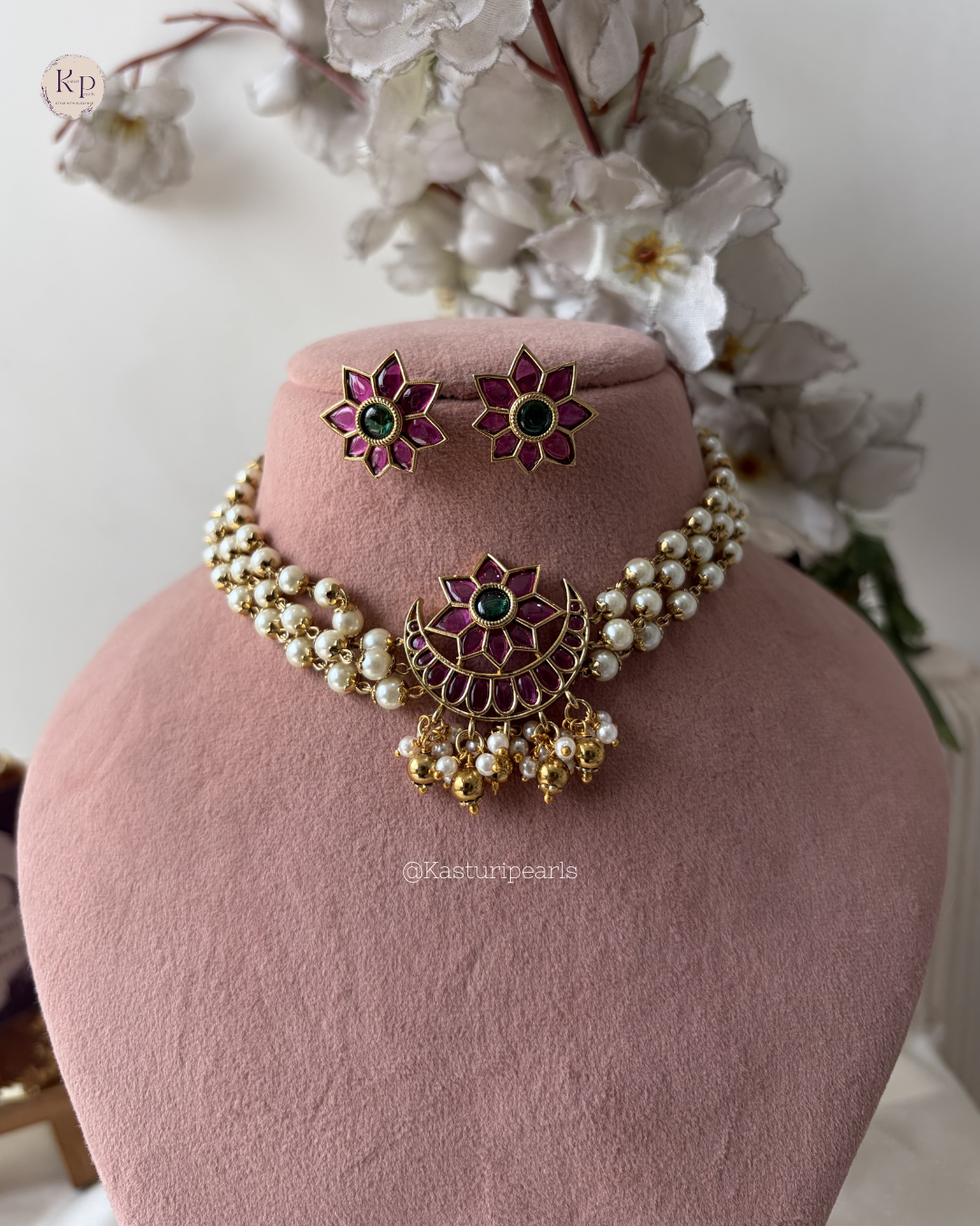 Priyal Temple Neckset