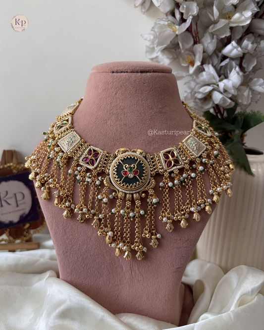 Purvi Antique Heritage Necklace set