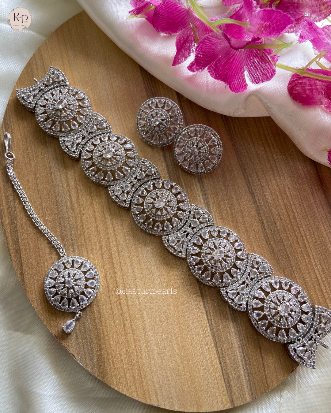 Pushya American Diamond Neckset