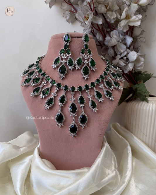 Raziya green AD Neckset
