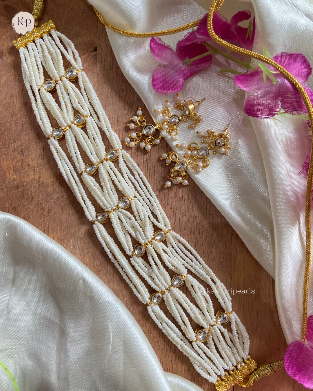 Rohini Pachi kundan Neckset