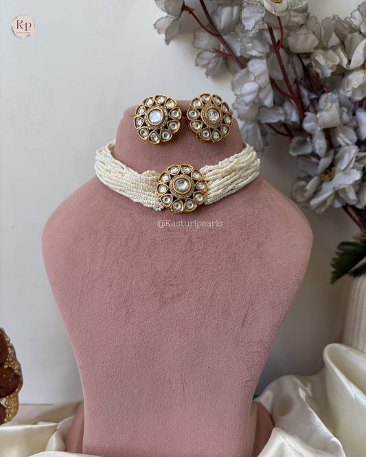 Rupali Moisannite Kundan Neckset
