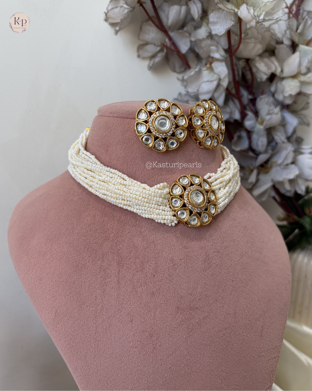 Rupali Moisannite Kundan Neckset