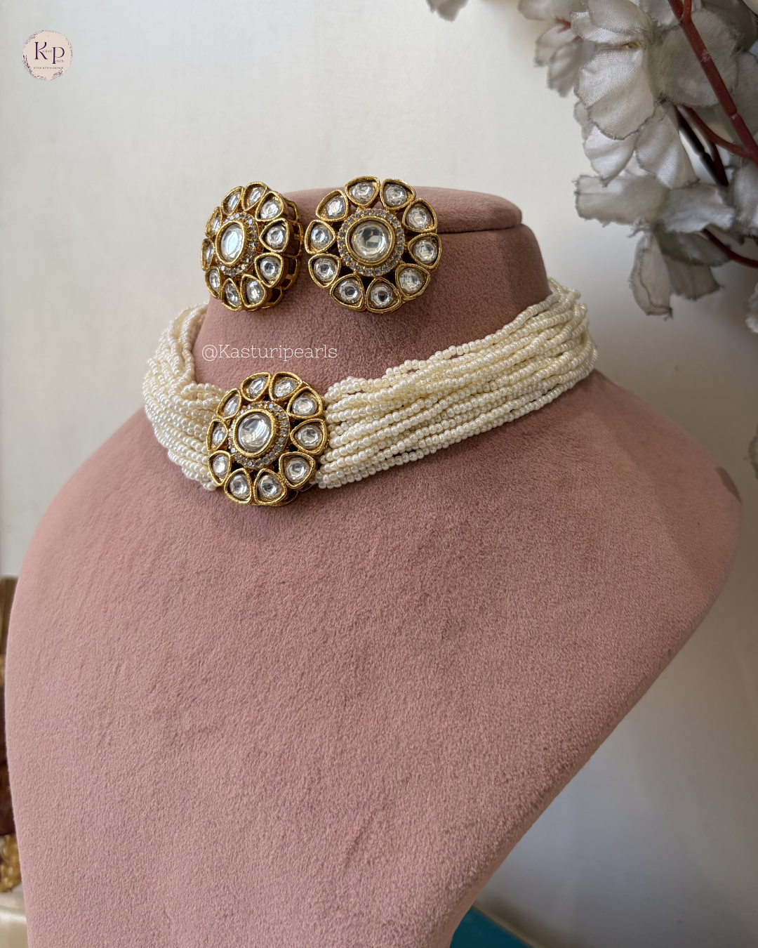 Rupali Moisannite Kundan Neckset