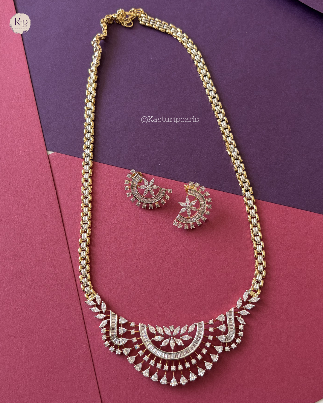 Sahara gold polish neckset