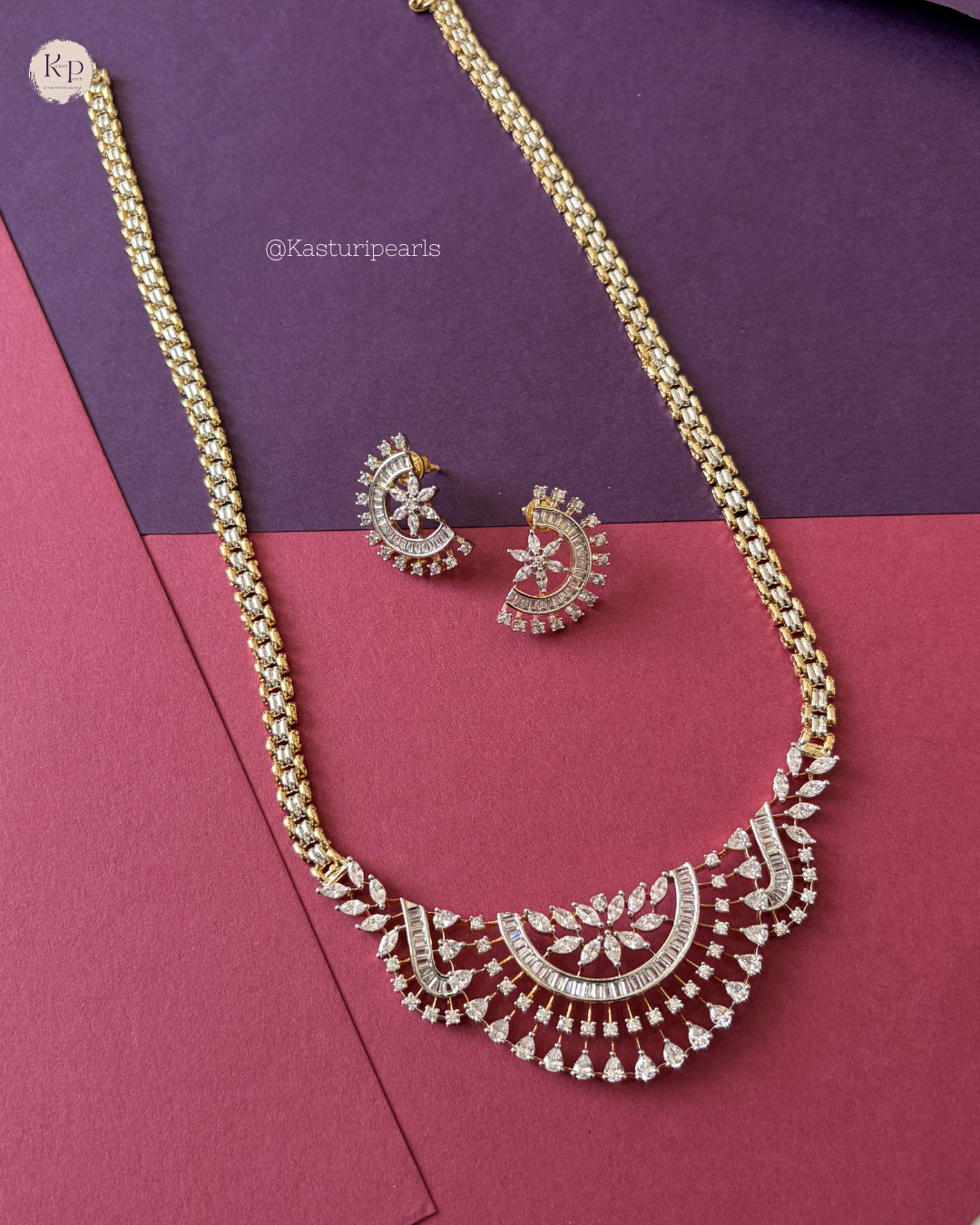 Sahara gold polish neckset