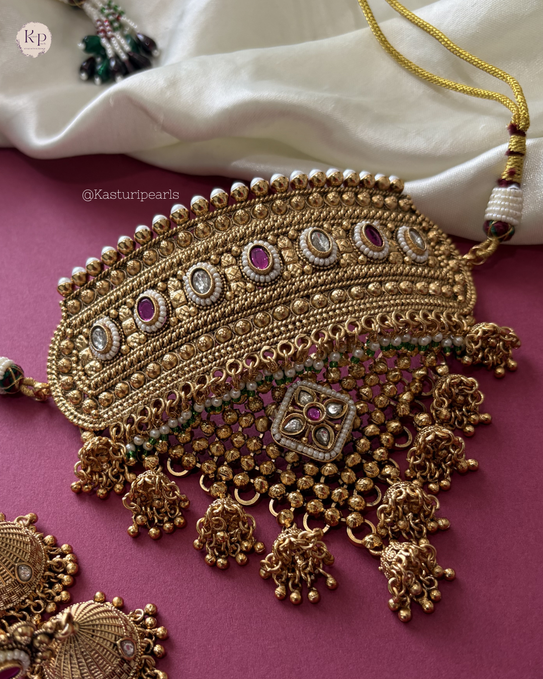Sahiba Antique Brass neckset