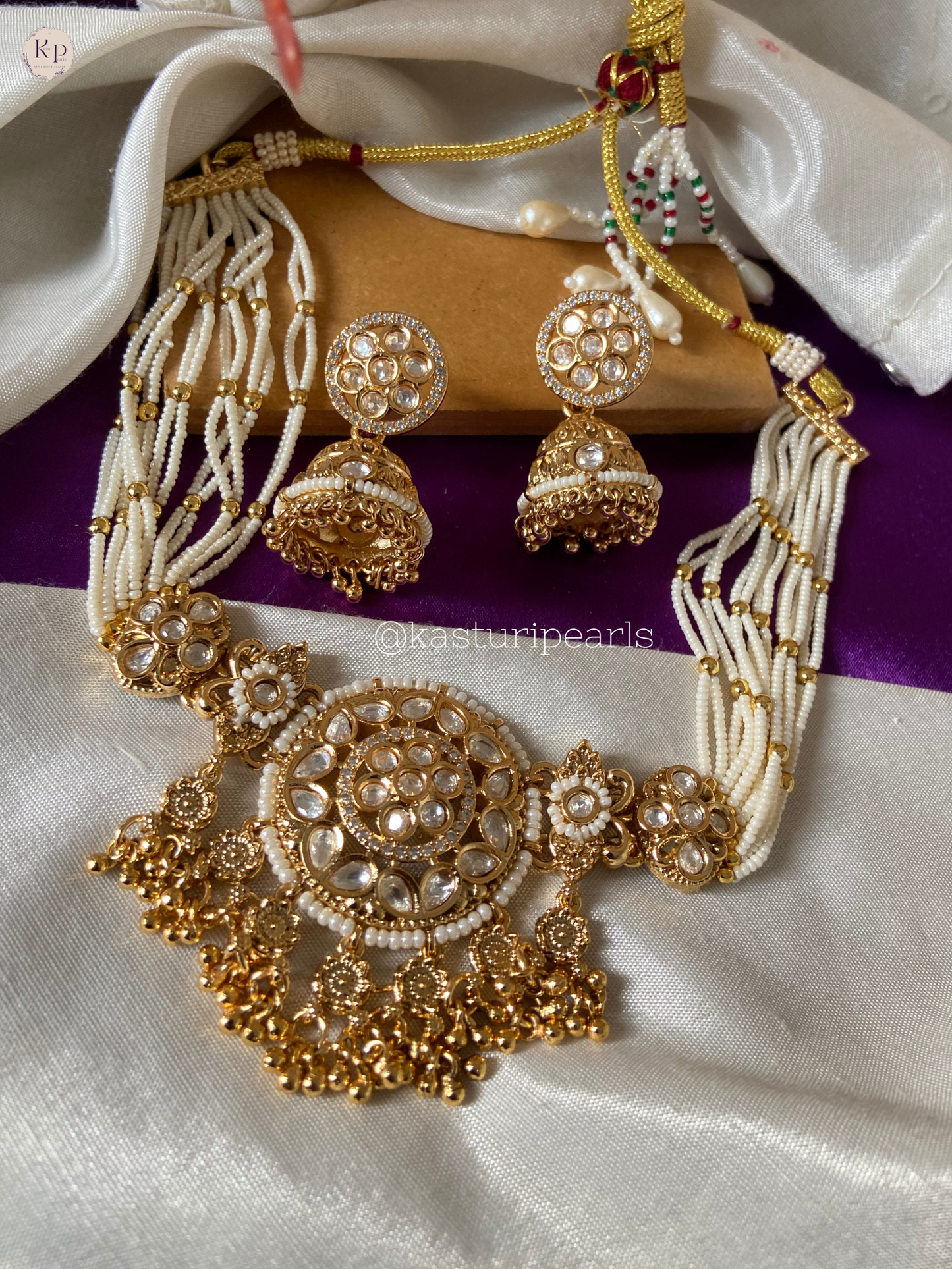 Sania Antique moisannite kundan Neckset