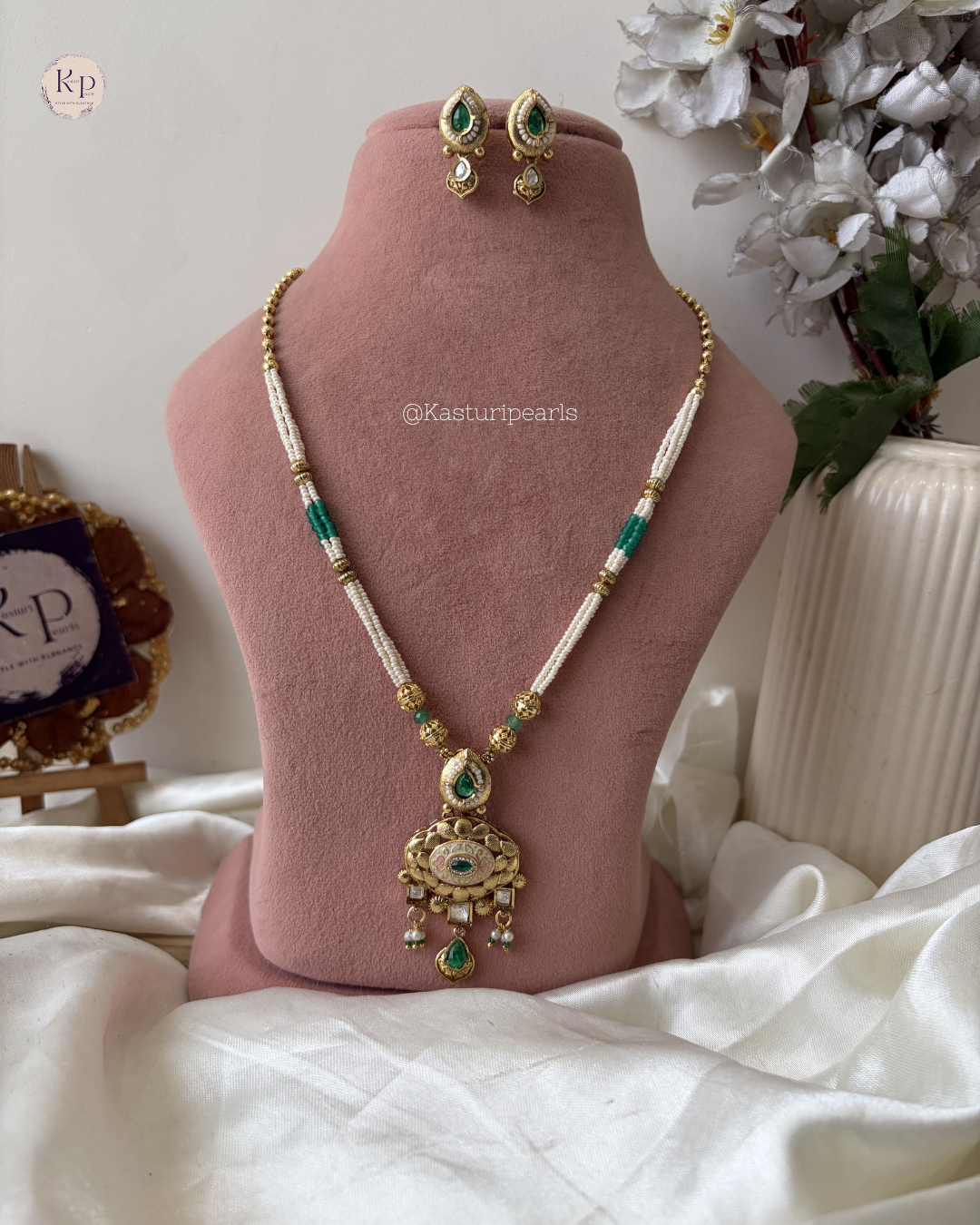 Shahnoor green Heritage Neckset
