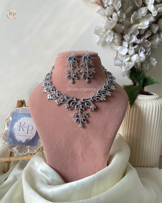 Shilpa Blue Ad Necklace set