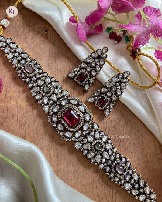 Shivangi Victorian Polish Neckset