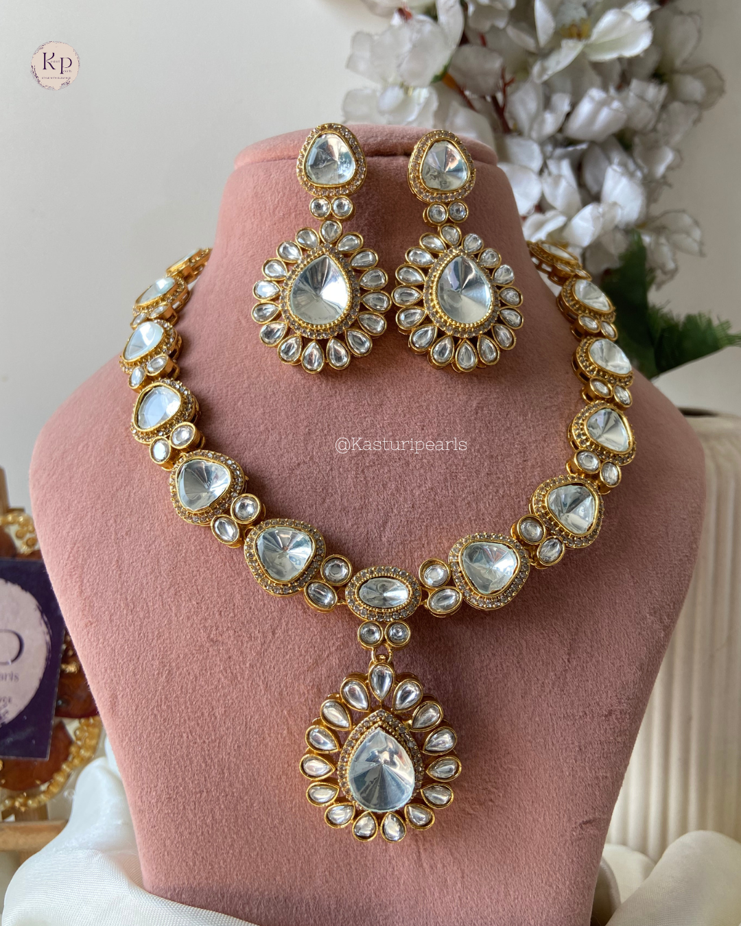 Shivika Polki Kundan Necklace set