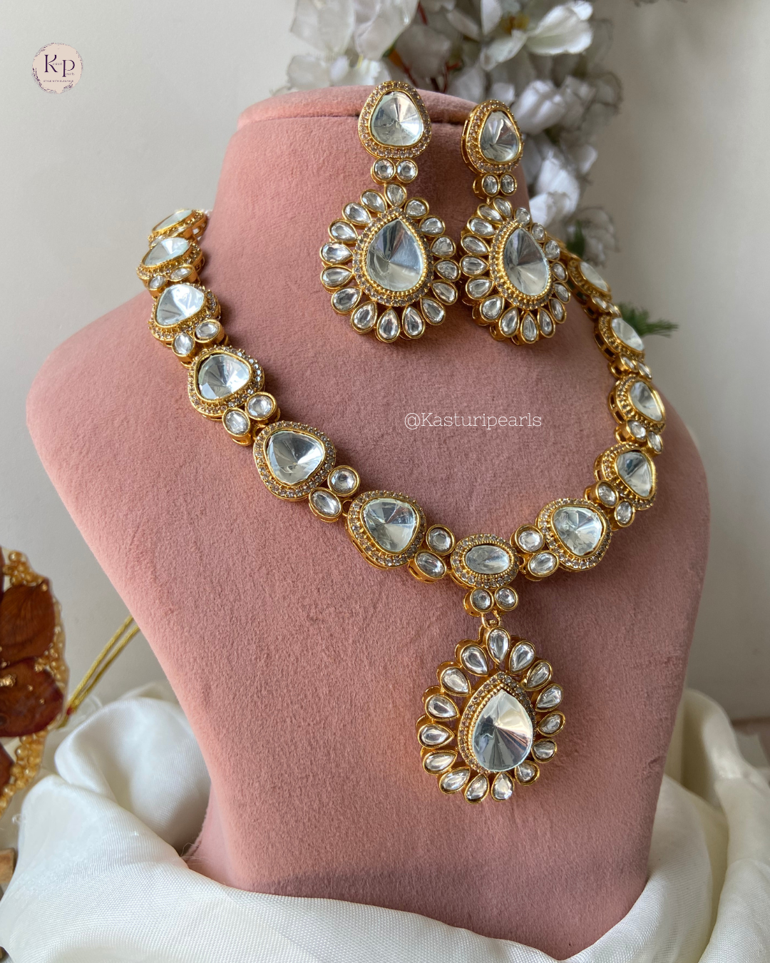 Shivika Polki Kundan Necklace set