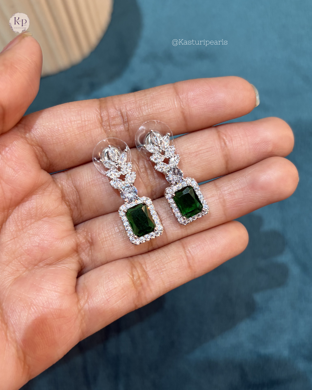 Somi Green AD Earrings
