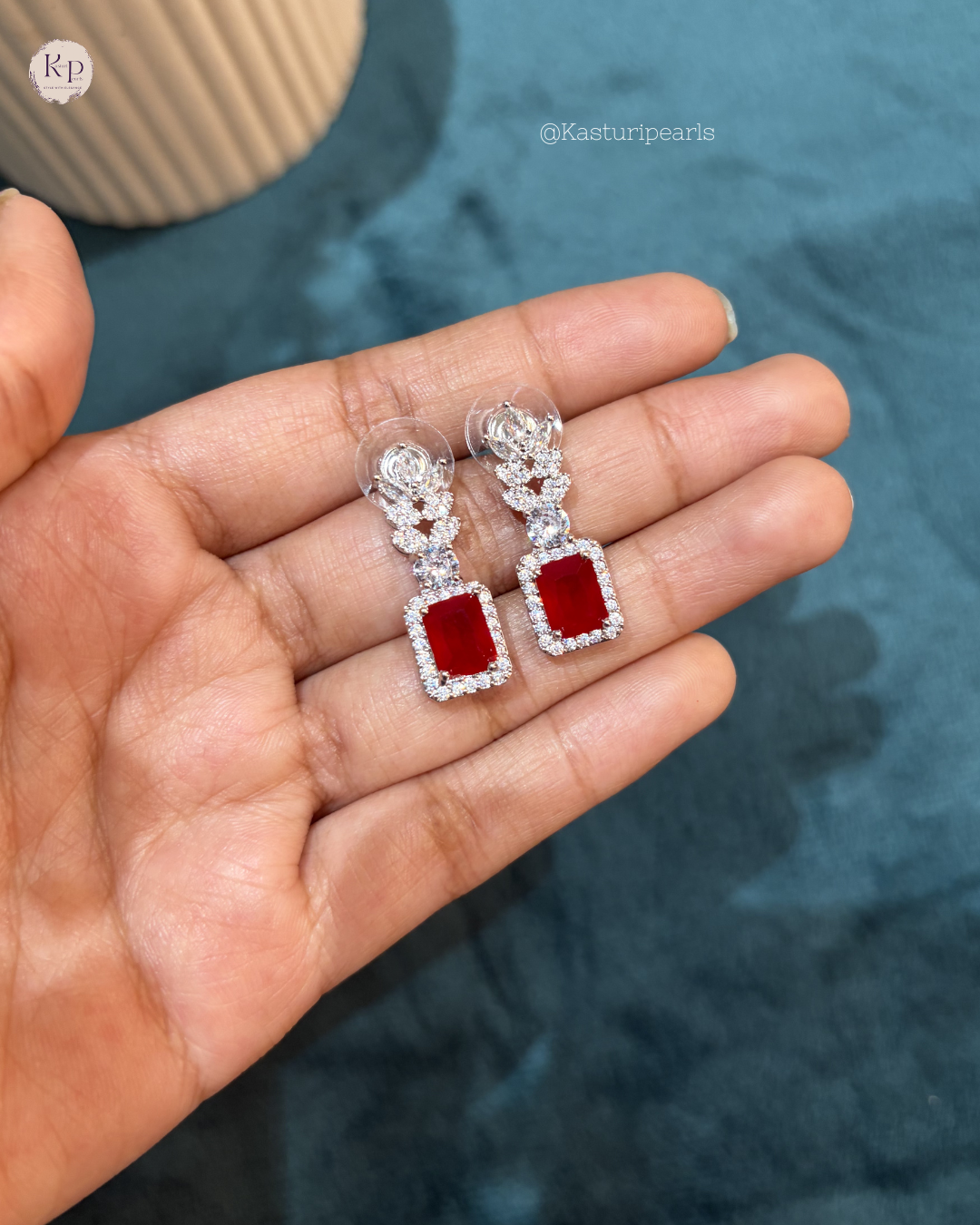 Somi red AD Earrings