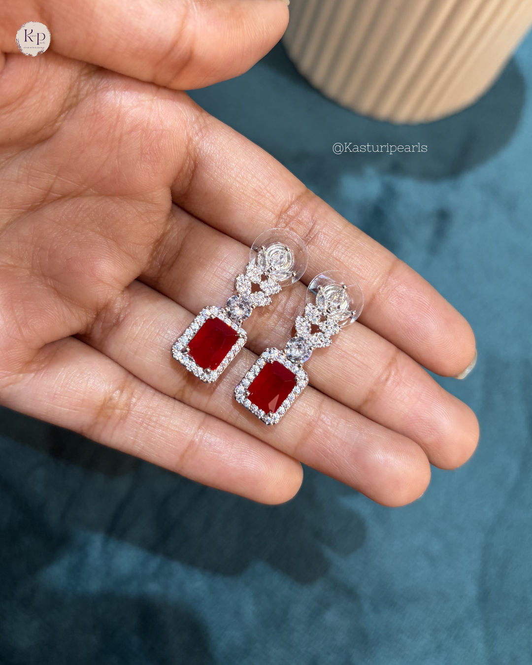 Somi red AD Earrings