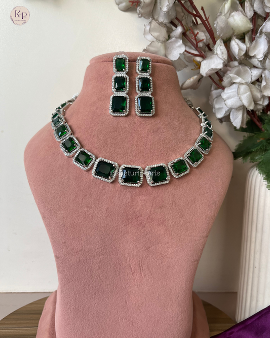 Suhana American Diamond Necklace set