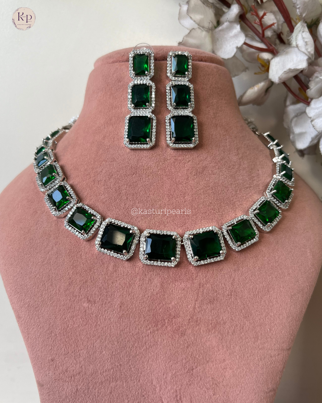 Suhana American Diamond Necklace set
