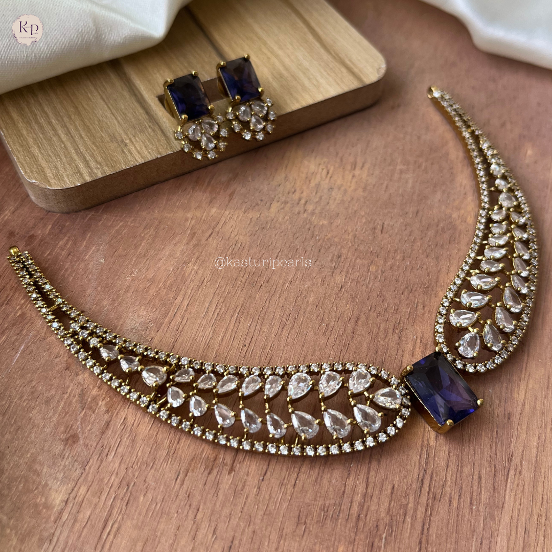 Suchi Victorial polish purple Necklace set