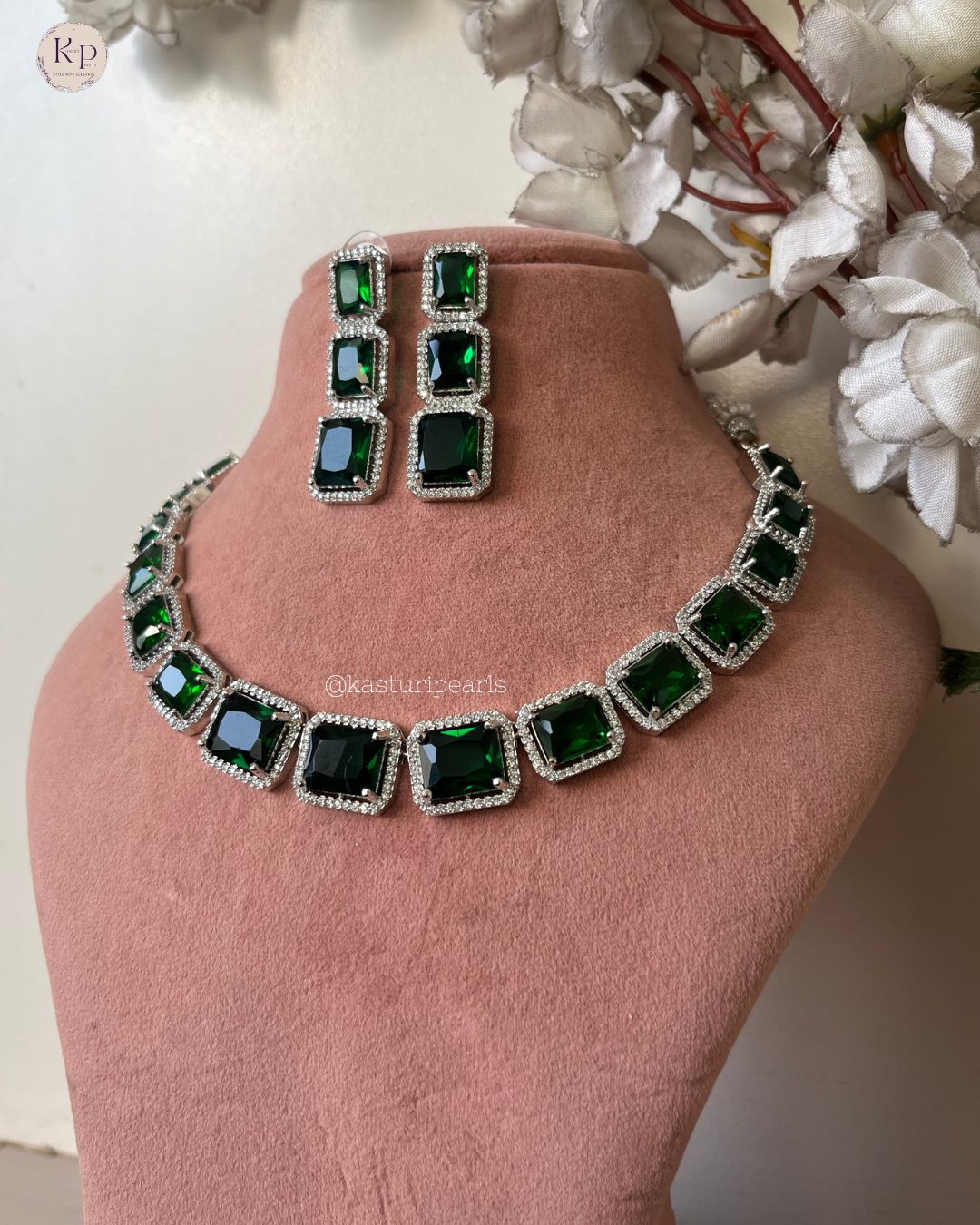 Suhana American Diamond Necklace set