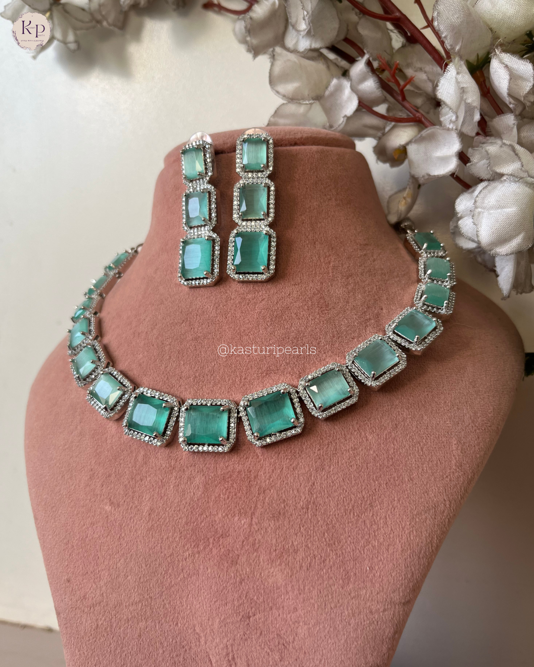 Suhana American Diamond Necklace set