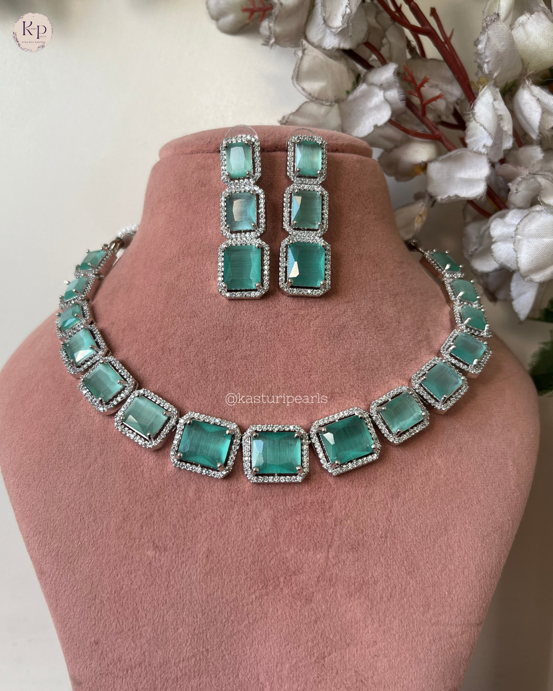 Suhana American Diamond Necklace set
